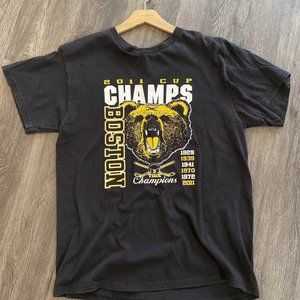 Vintage 2011 Boston Bruins Cup Champs shirt tee